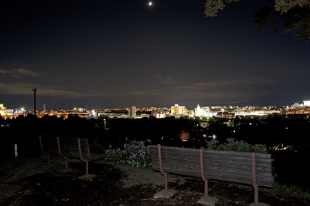 飯縄神社の夜景