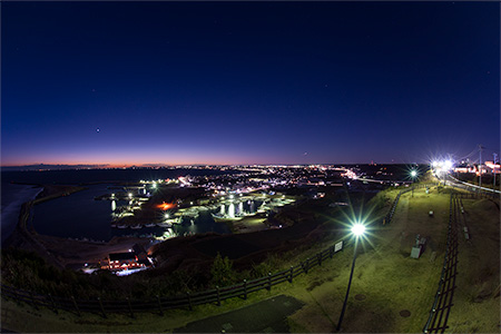 飯岡刑部岬の夜景