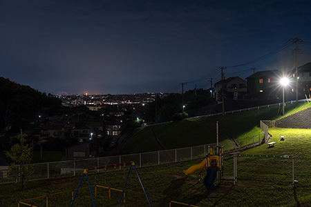 池端公園の夜景