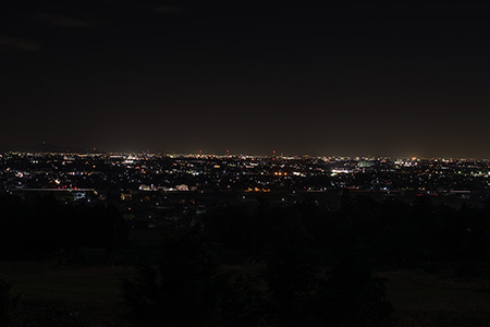 池田ふれあい街道の夜景