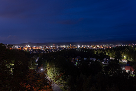 憩ヶ森公園の夜景