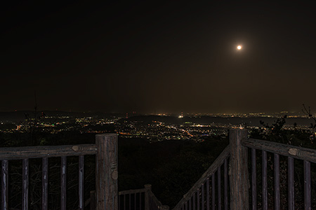 生駒山麓公園　展望台の夜景