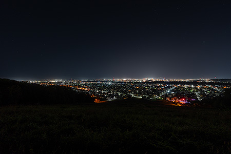 伊ノ沢市民スキー場（観音台）の夜景
