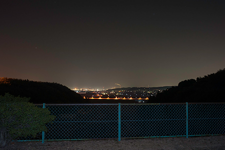 伊坂ダムの夜景