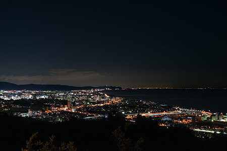 笠懸山の夜景
