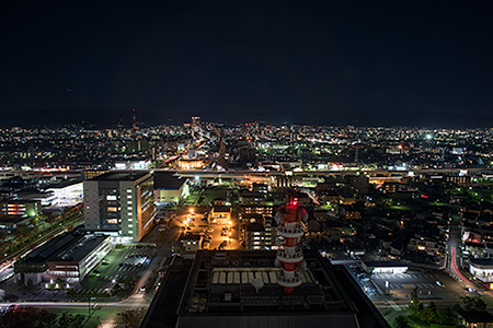 石川県庁　展望ロビーの夜景