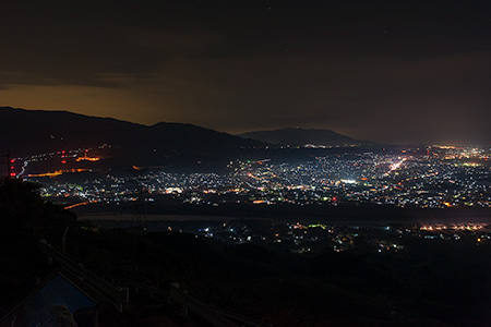 高野山町石道展望台の夜景