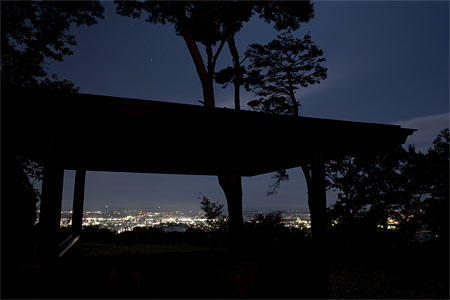 グリーンピア岩沼　第一展望台の夜景
