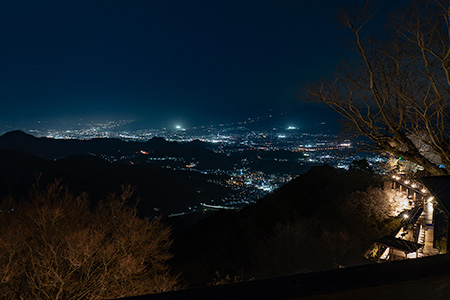 伊豆パノラマパーク　山頂展望台の夜景