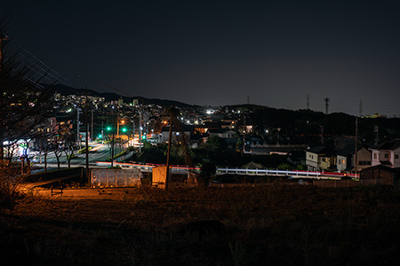 実円寺古墳公園の夜景