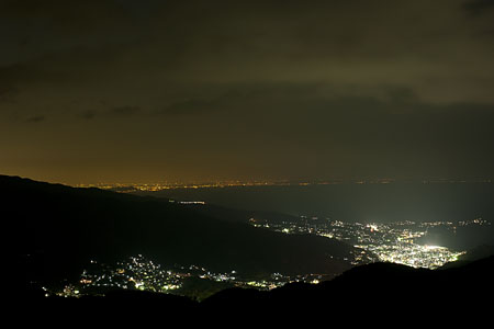 十国峠展望台の夜景