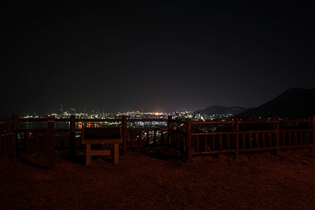 亀居公園の夜景