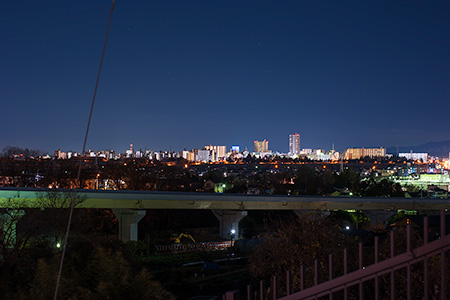 小山上沼ことひら公園の夜景