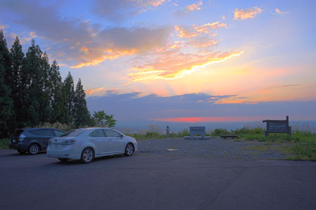 金倉山駐車場の夜景