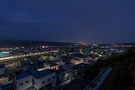 観音山公園（韮崎観音）の夜景