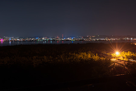 烏島展望所の夜景