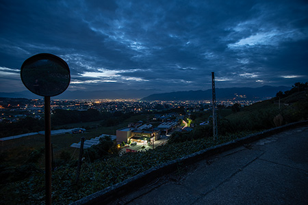 柏尾山農道の夜景