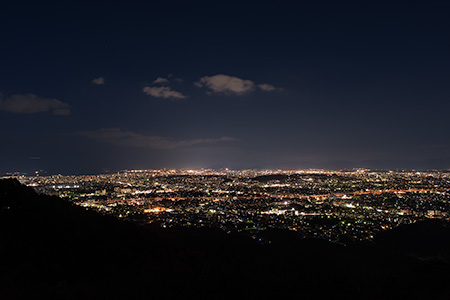 油山　片江展望台の夜景