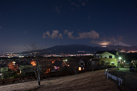 片平山公園の夜景