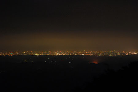 片曽根山の夜景