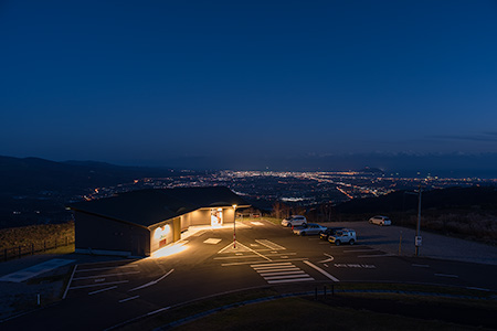 きじひき高原　パノラマ展望台の夜景