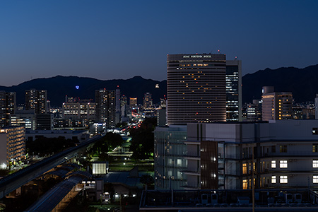 神戸キメックセンタービル 展望ロビーの夜景
