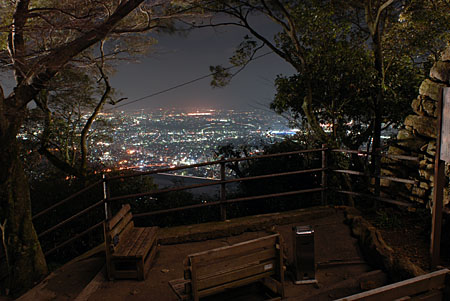 金華山岐阜城展望台の夜景