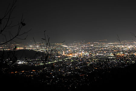 金子峠の夜景