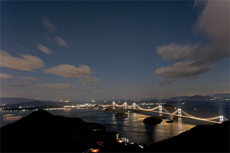 亀老山展望公園の夜景