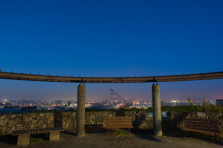 富岡総合公園 北台展望台の夜景