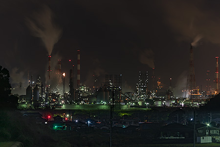 児島宇野津の棚田の夜景