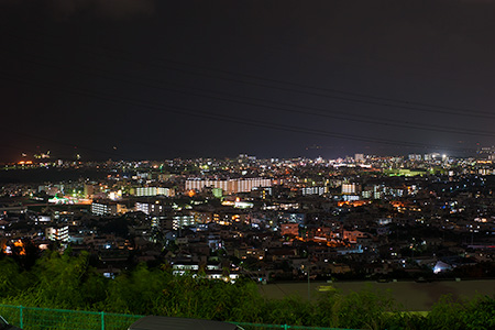 古謝団地　展望台の夜景
