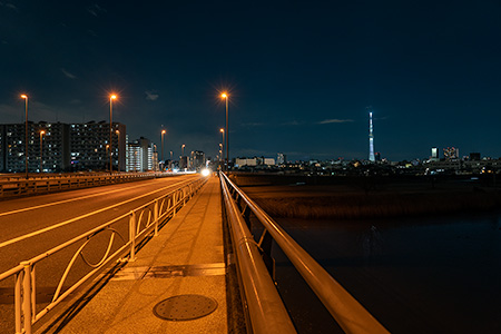 小松川大橋の夜景