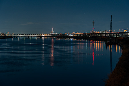 小松川大橋の夜景