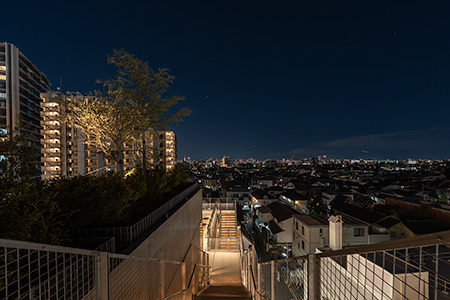 駒沢パーククォーター ルーフトップの夜景