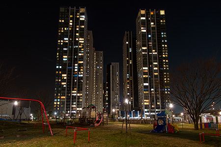 港南緑水公園の夜景