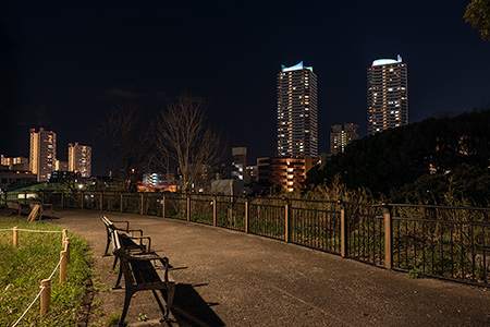 幸ヶ谷公園の夜景