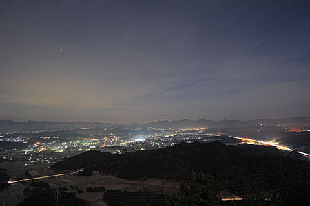 庚申山広徳寺の夜景