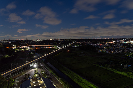 高座クリーンセンター環境プラザ　展望室の夜景