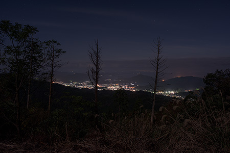 黒尊スーパー林道の夜景