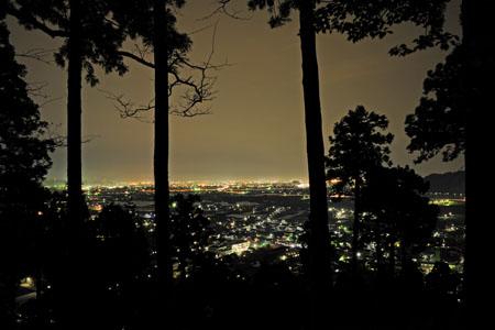 槇山城趾の夜景