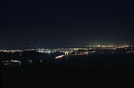 枕木山の夜景