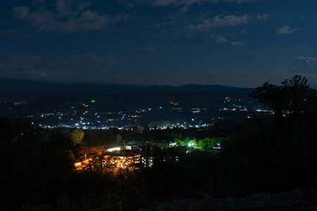 メガソーラーいいだ　おひさまの丘の夜景