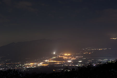 三国峠　芦ノ湖スカイラインの夜景