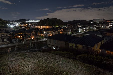みなみ野毘沙門の丘緑地の夜景