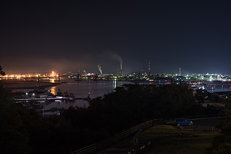 三崎公園 港の見える丘の夜景