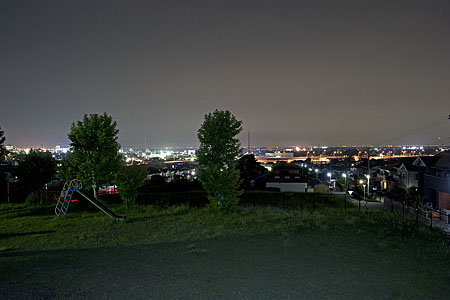 御霊神社の夜景