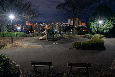 三ツ目山西公園の夜景