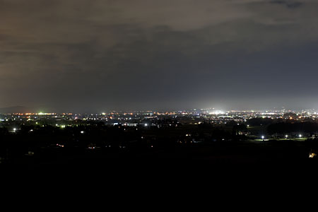 グリーンヒル見分森の夜景