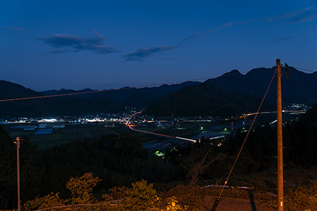用瀬PAの夜景